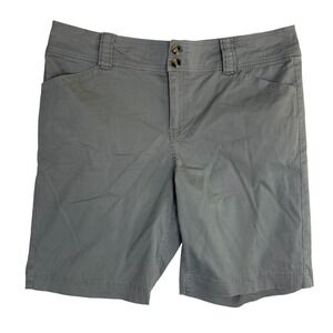 Crazy Shirts Womens Gray Casual Bermuda Shorts Size 14 Cotton Blend 36W